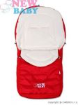  - Zimn fusak do korku NEW BABY klasic fleece erven od  www.firkon-kocarky.cz