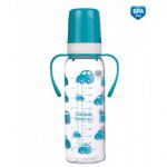  - 11/815 Lhev s jednobarevnm potiskem a chyty 250ml bez BPA modr od  firkon-kocarky.cz