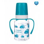  - 11/821 Lhev s jednobarevnm potiskem a chyty 120ml bez BPA modr od  firkon-kocarky.cz