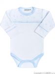  - Kojeneck bavlnn body s dlouhm rukvem Baby Service Hvzdy blo-modr od  firkon-kocarky.cz