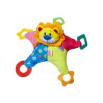  - Plyov hraka s chrasttkem a koustky Baby Mix barevn lev od  firkon-kocarky.cz