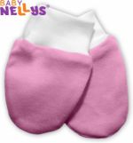  - Kojeneck bavlnn rukaviky BABY NELLYS  sv.rov od  firkon-kocarky.cz