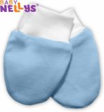  - Kojeneck bavlnn rukaviky BABY NELLYS sv.modr od  firkon-kocarky.cz