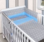  - 3-dln set P-BABY 120/90cm s rovnm mantinelem - ed + modr hvzdiky  Baby tex - esk vroba !!! od  www.firkon-kocarky.cz