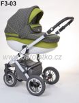  - Luxusn kombinovan korek + rukvnk v barv ZDARMA  !!!    BABY-MERC FASTER STYLE 3 . 23 od  firkon-kocarky.cz