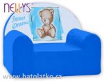  - Dtsk keslko / pohovka Sweet Dreams by TEDDY modr od  www.firkon-kocarky.cz