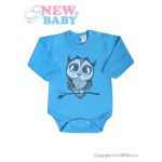  - Kojeneck body s dlouhm rukvem New Baby Sovika modr od  firkon-kocarky.cz