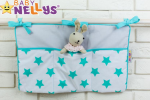  - Praktick kaps na postlku Baby Nellys  - . 03 bl+ tyrkysov hvzdiky od  firkon-kocarky.cz