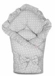  - Rychlozavinovaka 80x80cm s volnkem a stuhou - svtle ed s puntky od  firkon-kocarky.cz