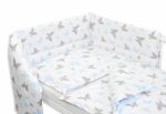  - 3-dln sada mantinel s povleenm Motlci - modr 120 X 90 od  firkon-kocarky.cz