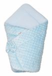  - Luxusn zavinovaka s mal 75x75cm, Minky Baby Duo - sv. modr od  firkon-kocarky.cz