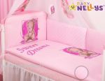  - 3-dln luxusn souprava do postlky s mantinelem okolo cel postlky Sweet Dreams by Teddy Baby SWEET TEDDY rov od  www.firkon-kocarky.cz