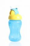  - Hrnek se slmkou 250ml 6m+ Farlin - modr od  firkon-kocarky.cz