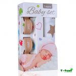  - Baby set - bambusov osuka bov hvzdiky + korkov kolek bov T-tomi od  www.firkon-kocarky.cz