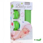  - Baby set - bambusov osuka zelen + korkov kolek zelen T-tomi od  www.firkon-kocarky.cz