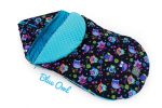  - Vodoodoln oboustrann fusak do korku  3v1  MANUFAKTURA   Floo for baby  modr sovy od  www.firkon-kocarky.cz