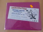  - Dtsk frot prostradlo do postlky 120x60 esk vroba - Dekoratex fuchsie od  firkon-kocarky.cz