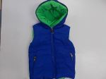  - Dtsk vesta s vnitnm barevnm fleecem  GOOD CHILDREN modr + zelen 128 od  firkon-kocarky.cz