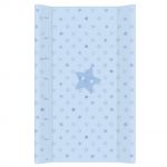 - Ceba Pebalovac podloka s pevnou deskou 2-hrann  80x50 cm  hvzdiky sv.modr od  firkon-kocarky.cz