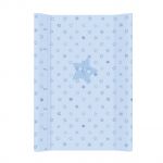  - Ceba Pebalovac podloka s pevnou deskou 2-hrann  70x50 cm hvzdiky sv.modr od  firkon-kocarky.cz
