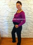  - Elegantn thotensk kalhoty z jemnho materilu-jemn bl prouek- ern WINDSTAR  od  firkon-kocarky.cz