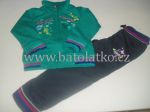  -  Bavlnn 2-dln  teplkov souprava  s vivkou GIRLS HOCKEY  KUGO zelen + rov  npis  122 od  firkon-kocarky.cz