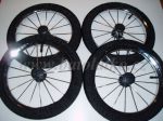  - Nvleky na kola -  korek  se stejnmi koleky  prmr 36 -38 cm - RETRO   cm  4 ks + sek  FIRKON ern  od  firkon-kocarky.cz