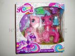  - Sada 2 ks konk s vlsky + 5 plastovch prstnk  LOVELLY HORSE od  firkon-kocarky.cz