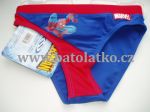  - Chlapeck plavky  kolekce SPIDERMAN modr + erven lem  modr lem v pase VPRODEJ !! od  www.firkon-kocarky.cz