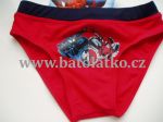  - Chlapeck plavky  kolekce SPIDERMAN erven tm. modr lem v pase VPRODEJ !! od  www.firkon-kocarky.cz