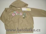  - Dtsk dv jarn / letn bunda bez podvky   npis  BABE    BABY KAP  VPRODEJ ! khaki od  www.firkon-kocarky.cz