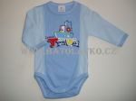  - Kojeneck body dlouh rukv kolekce lo AUTEX BABY modr 56 od  firkon-kocarky.cz
