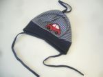  - Chlapeck bavlnn epika Anwer -tm. modr + bl pruh + erven auto od  firkon-kocarky.cz