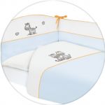  - 3 - dln luxusn  souprava do postlky s vivkou  135x100 cm CEBA BABY zebra modr od  www.firkon-kocarky.cz