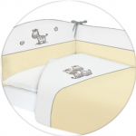  - 3 - dln luxusn  souprava do postlky s vivkou  135x100 cm CEBA BABY zebra lut od  www.firkon-kocarky.cz