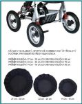  - Nvleky na kola -  korek  se stejnmi koleky  prmr 27-30 cm 4 ks ern ESK VROBA !  IVEMA  od  firkon-kocarky.cz