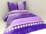 - Povleen mikroflanel Fialov fantazie  140/200 70/90 NEW od  firkon-kocarky.cz