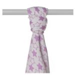  - Bambusov osuka XKKO BMB 90x100 - Little Stars lilac od  firkon-kocarky.cz