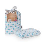  - Bambusov zavinovaka XKKO BMB 120x120 - Little Stars Cyan od  firkon-kocarky.cz