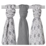  - Bambusov pleny XKKO BMB 70x70 - Little Stars Silver MIX 3ks od  firkon-kocarky.cz