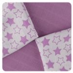  - Bambusov ubrousky XKKO BMB 30x30 - Little Stars Lilac MIX od  firkon-kocarky.cz