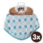  - Bambusov slintek XKKO BMB - Little Stars Cyan 3x1ks od  firkon-kocarky.cz