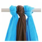  - Bambusov pleny XKKOBMB Choco Cyan MIX 70x70cm - 3ks od  firkon-kocarky.cz