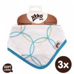  - Bambusov dtsk slintek/tek XKKO BMB - Cyan Circles 3ks od  firkon-kocarky.cz