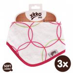 - Bambusov dtsk slintek/tek XKKO BMB - Magenta Circles 3ks od  firkon-kocarky.cz