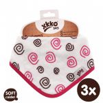  - XKKO BMB Bambusov dtsk slintek/tek - Magenta Spirals 3ks od  firkon-kocarky.cz