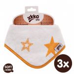  - Bambusov dtsk slintek/tek XKKO BMB - Orange Stars 3ks od  firkon-kocarky.cz