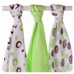  - Bambusov pleny XKKOBMB B&S Lime MIX 70x70cm - 3ks od  firkon-kocarky.cz