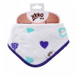  - Bambusov dtsk slintek/tek XKKO BMB - Ocean Blue Hearts od  firkon-kocarky.cz