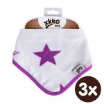  - Bambusov dtsk slintek/tek XKKO BMB - Lilac Stars 3ks od  firkon-kocarky.cz
